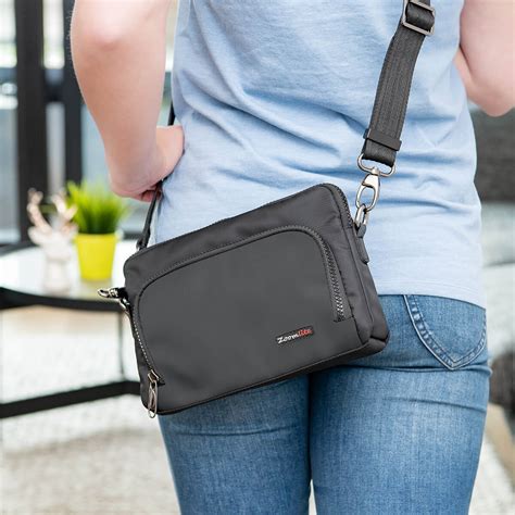 slash resistant crossbody bag
